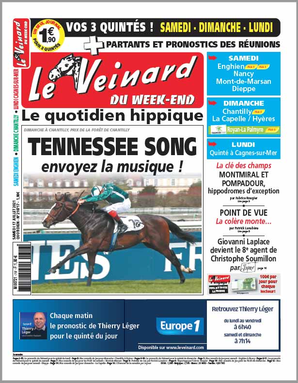 Le VEINARD, quotidien hippique, un tuyau et une dernière minute pour
