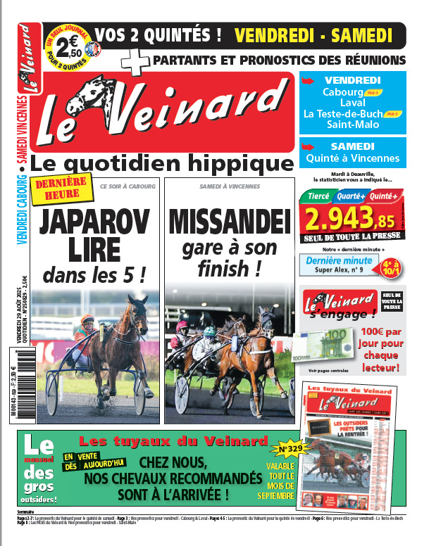 Le VEINARD Quotidien Hippique Un Tuyau Et Une Derni re Minute Pour le-veinard-quotidien-hippique-un-tuyau-et-une-derni-re-minute-pour
